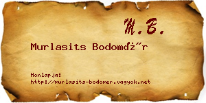Murlasits Bodomér névjegykártya
